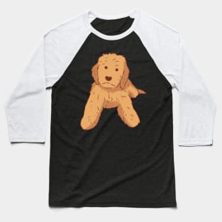 Golden doodle dog sitting Baseball T-Shirt